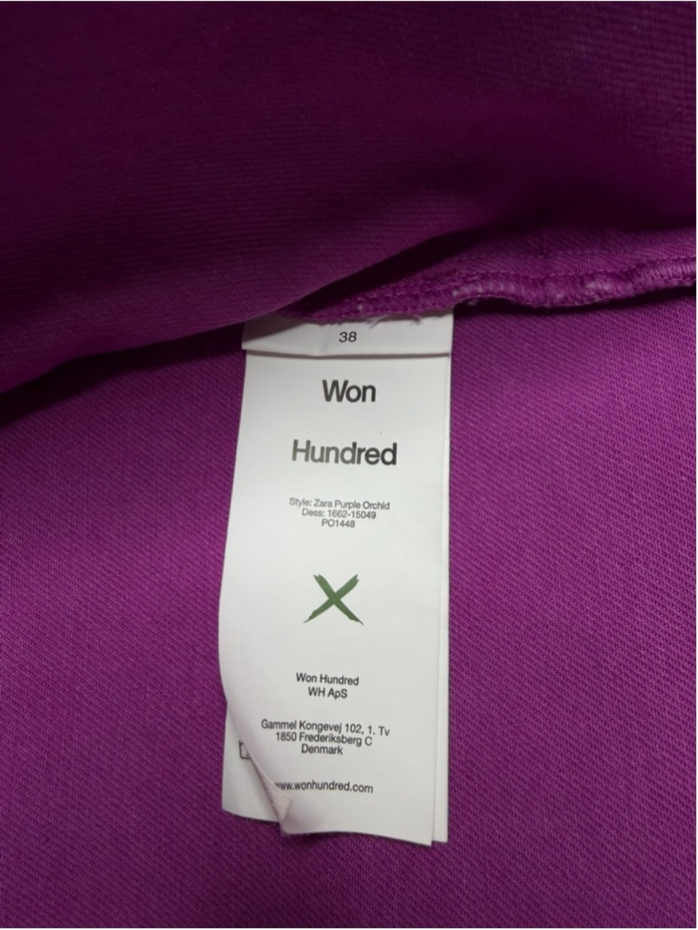Won Hundred Purple Orchid Zara Heavy Oversized Denim Jacket Top 38 - Picture 3 of 11
